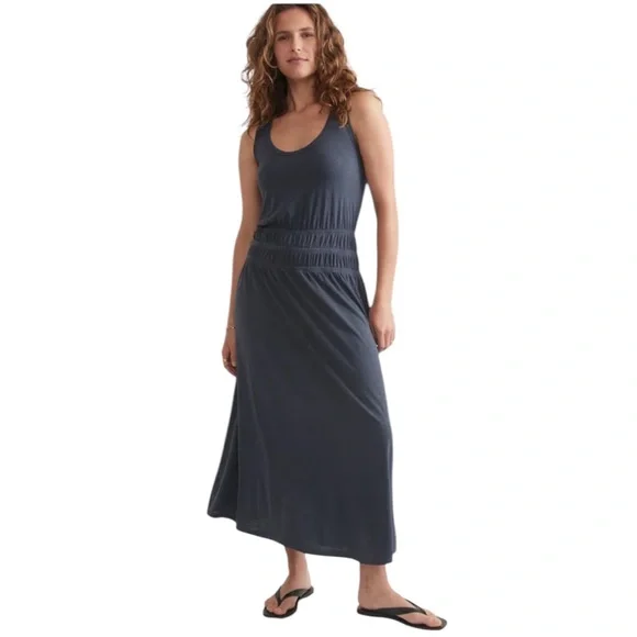 knee length dresses for ladies Marine Layer Women's Oversize Cotton Slub T-Shirt - White main image 0